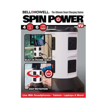 EMSON DIV OF E. MISHON Emson Div of E. Mishon 270227 Spin Power Charging Station; White 270227